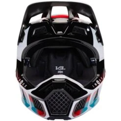 Fox Racing V3 RS Syz Helmet 18 Fox Racing V3 RS Syz Helmet -Moto Gear Shop 260 30437 018 S D