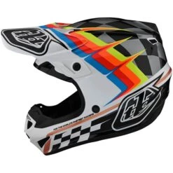 Troy Lee Designs SE4 Polyacrylite Warped Helmet -Moto Gear Shop TL 109327041 B