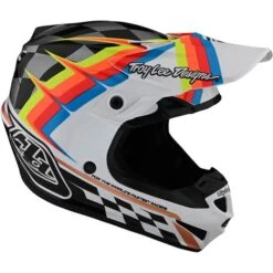 Troy Lee Designs SE4 Polyacrylite Warped Helmet -Moto Gear Shop TL 109327041 F
