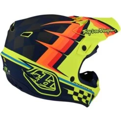 Troy Lee Designs SE4 Polyacrylite Warped Helmet -Moto Gear Shop TL 109327051 D