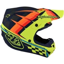 Troy Lee Designs SE4 Polyacrylite Warped Helmet -Moto Gear Shop TL 109327051 E